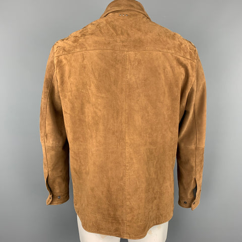 JOHN VARVATOS * U.S.A. L Size L Brown Suede Zip Up Jacket