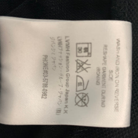 GIVENCHY Size XS Black White Color Block Cotton Short Sleeve Polo