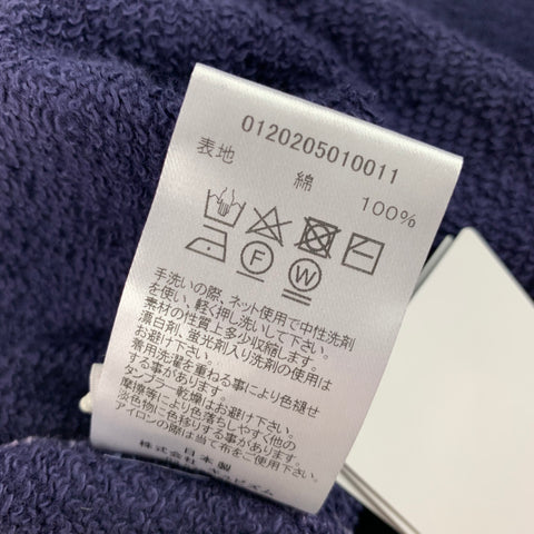 VISVIM Sudadera con cuello redondo de algodón con lavado morado talla L