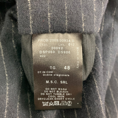 GIORGIO ARMANI Size 32 Navy Pinstripe Wool Blend Dress Pants