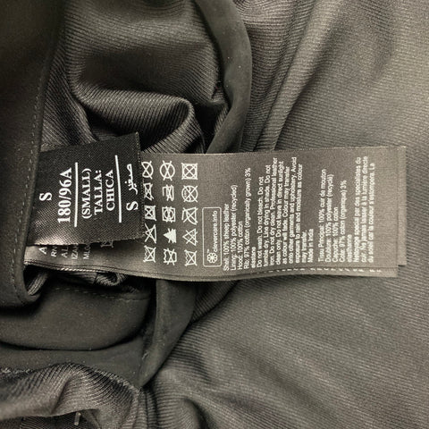 ALLSAINTS Size S Black Suede Cotton Detachable Hood Jacket