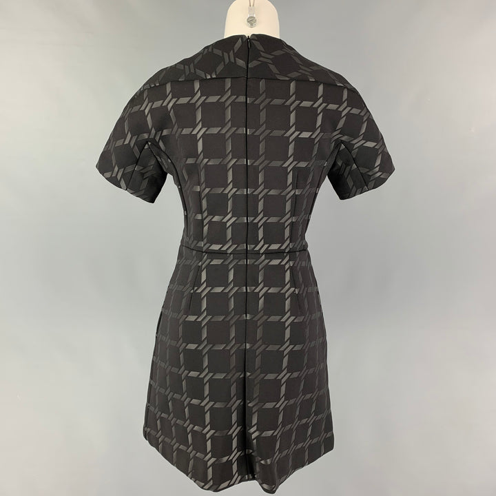 ALEXANDER WANG Size S Black Polyester Checkered Dress