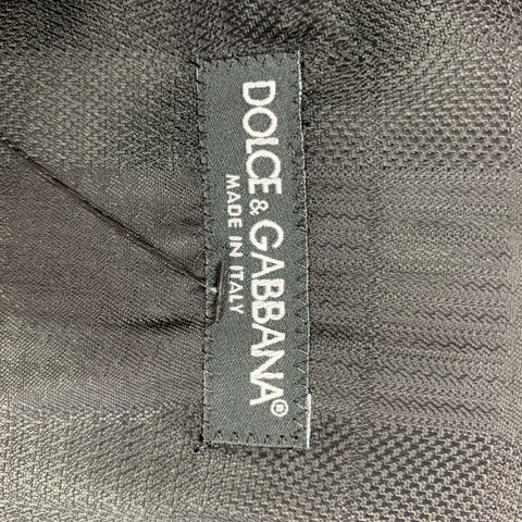 DOLCE & GABBANA Size 42 Burgundy Velvet Cotton / Silk Vest