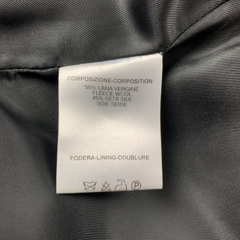 ALEXANDER MCQUEEN Size 6 Black Wool Blend Pencil Skirt