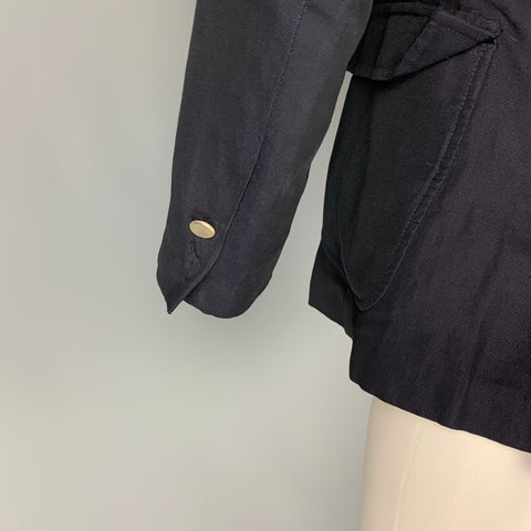 BAND OF OUTSIDERS Size 40 Navy Cotton / Linen Sport Coat