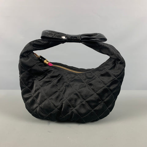 MOSCHINO Black Quilted Mini Handbag & Leather Goods