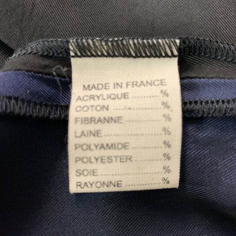 MILLER et BERTAUX Vestido recto con bloques de color de acetato negro marino talla 2