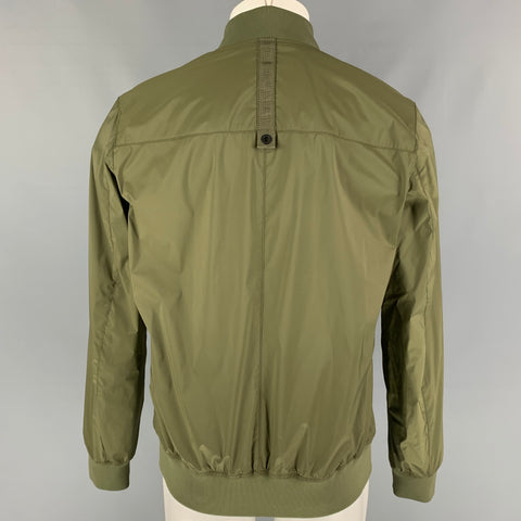 BOGNER Size 40 Olive Polyester Zip Up Jonas Jacket