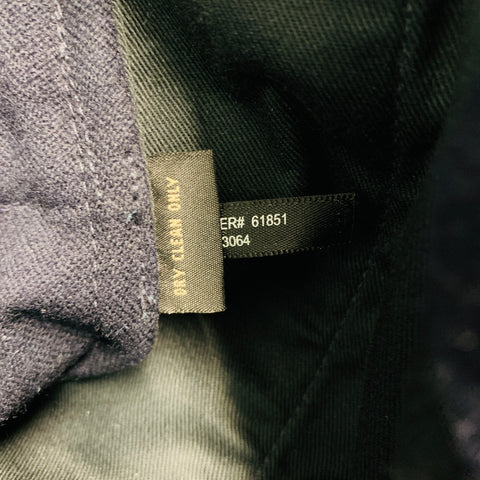 RRL by RALPH LAUREN Size 36 Navy Stripe Wool Blend Button Fly Dress Pants