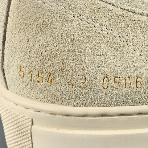 COMMON PROJECTS Size 9 Natural Leather Lace Up Sneakers