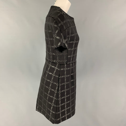 ALEXANDER WANG Size S Black Polyester Checkered Dress