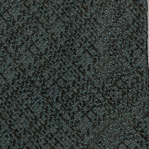 ETRO Green Black Textured Silk Tie