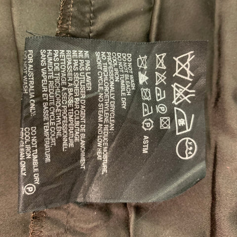PRADA Size 4 Brown Silk Pleated Circle Skirt