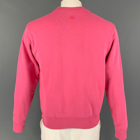 ADIDAS x Pharrell Williams Size M Pink Cotton Crew-Neck Pullover
