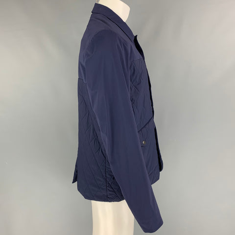 KJUS Size M Navy Polyamide Zip & Snaps Jacket