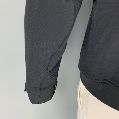 ACRONYM Size M Black Textured Polyester Zip & Snaps Jacket