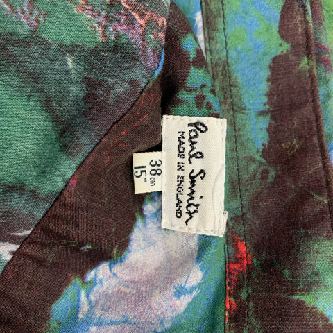 PAUL SMITH Size S Multi-Color Print Cotton Button Up Long Sleeve Shirt