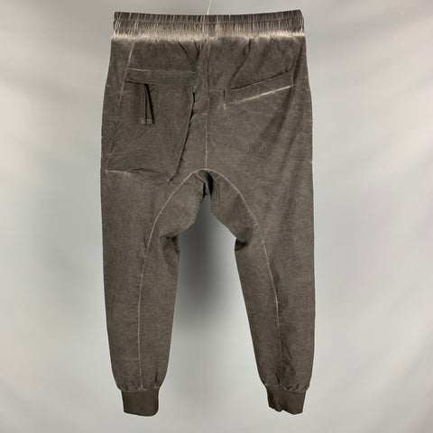 THOM KROM Size S Grey Linen Blend Drop-Crotch Casual Pants