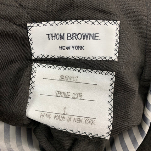 THOM BROWNE for BARNEY'S Size 38 Grey Notch Lapel Suit