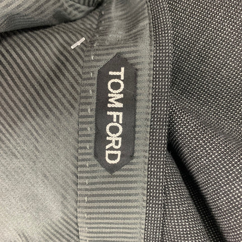 TOM FORD Size 32 Gray Heather Mohair Wool Pleated Dress Pants