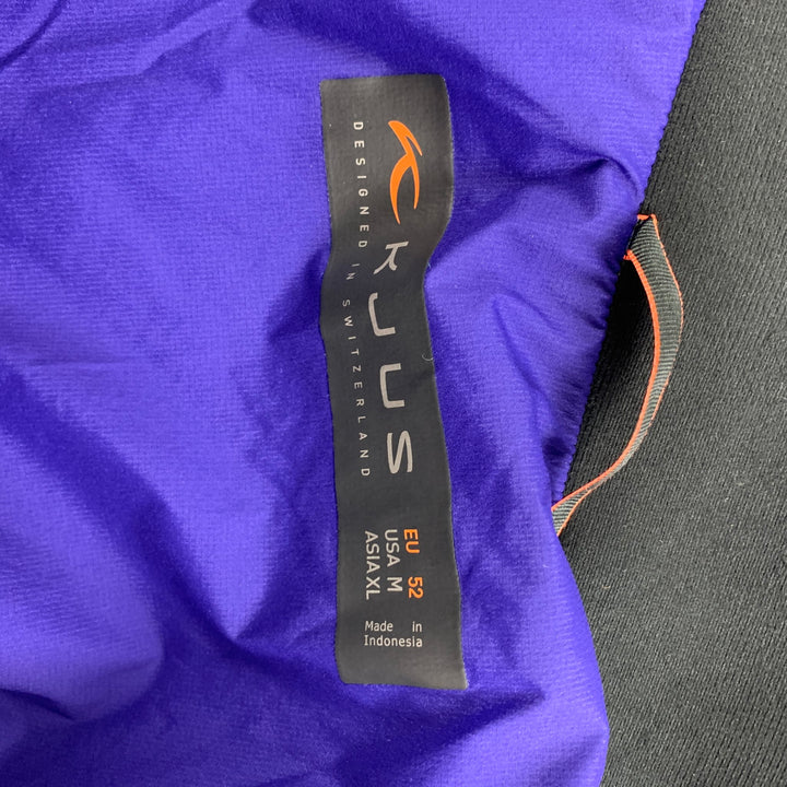 KJUS Size M Royal Blue Purple Two Toned Nylon Blend Zip Up Jacket