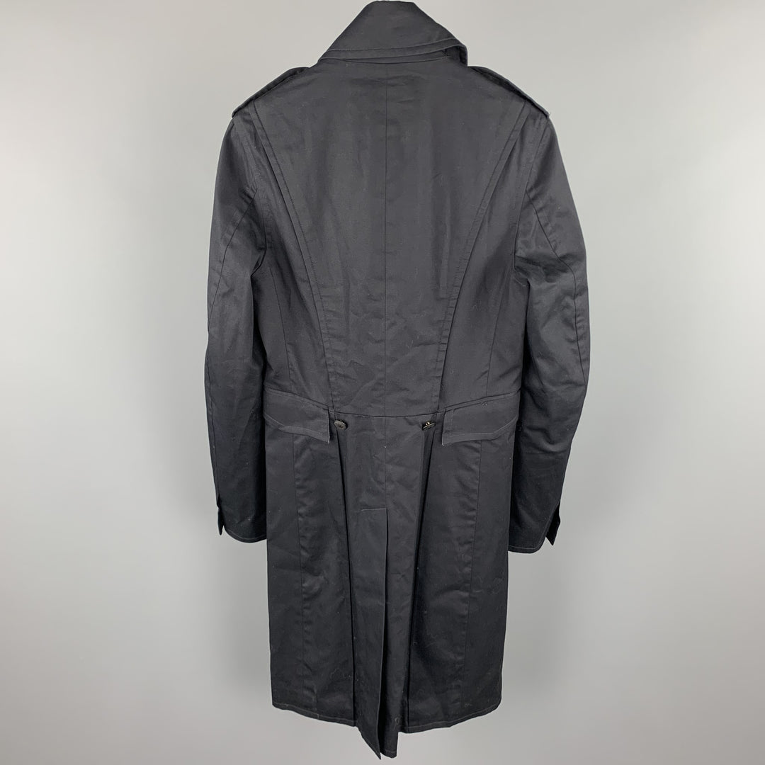 RAG & BONE Size 36 Black Cotton Double Breasted Tails Coat