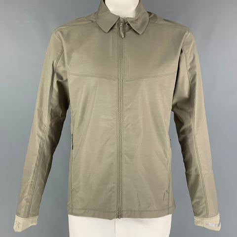 ARCTERYX Size L Moss Polyester Zip Up Jacket