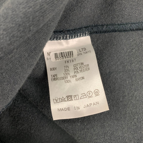 AGUJAS Talla XL Chaqueta de poliéster de algodón texturizado morado carbón