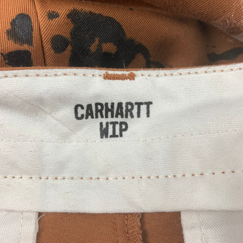 CARTHARTT Size 33 Tan Custom Painted Cotton Polyester Master Shorts
