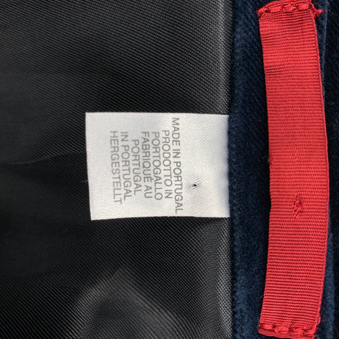 PS by PAUL SMITH Size 38 Navy Black Velvet Cotton Notch Lapel Sport Coat