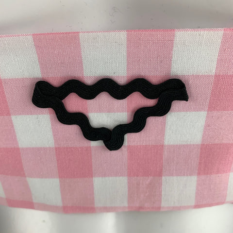 PRADA Size 2 Pink White Cotton Gingham Bralette Casual Top