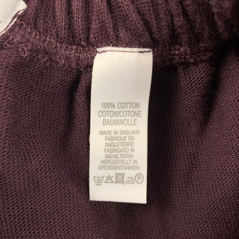 PAUL SMITH Size L Burgundy Cotton Sweatpants Casual Pants