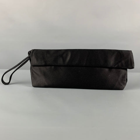 HELMUT LANG Black Nylon Clutch Wristlet