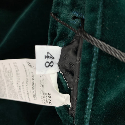 DOLCE & GABBANA S/S 18 Size 38 Green & Red Floral Silk / Cotton Sport Coat