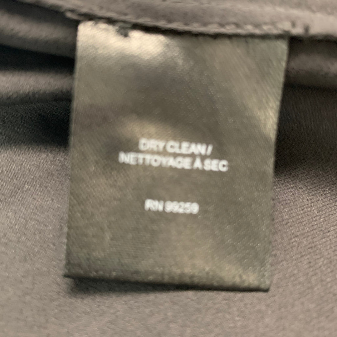 VERA WANG Size 6 Black Polyester See Through Strapless Dress