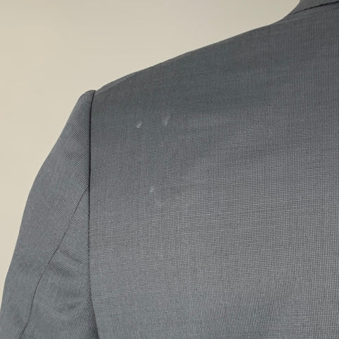 ERMENEGILDO ZEGNA Size 40 Navy Black Nailhead Wool Sport Coat