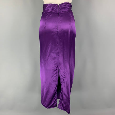 SIES MARJAN Conjunto de falda sin mangas fruncida morada talla 4