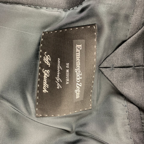 ERMENEGILDO ZEGNA for WILKES BASHFORD Size 40 Gray Wool Notch Lapel Suit