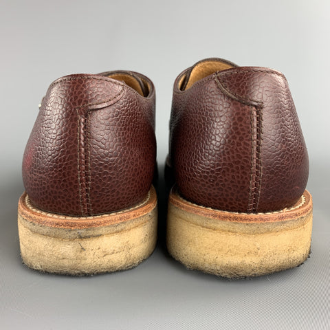 MARC MCNAIRY Size 10 Brown Leather Double Monk Strap Loafers