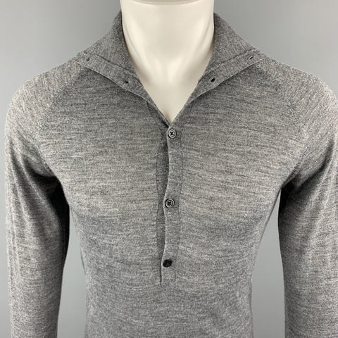 FIFTH AVENUE SHOE REPAIR Size S Dark Gray Knitted Wool Blend Pullover