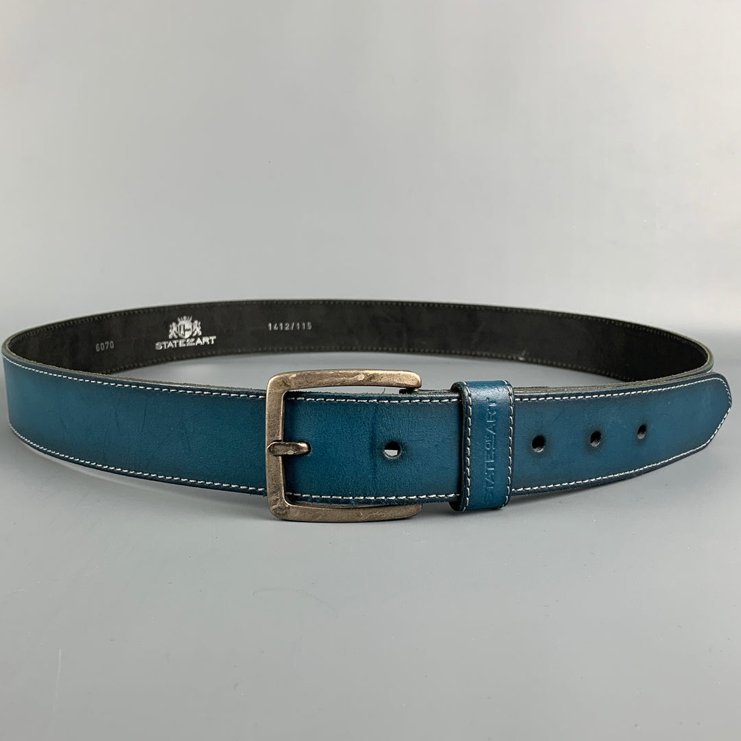 STATE OF ART Size 40 Blue Antique Leather Belt