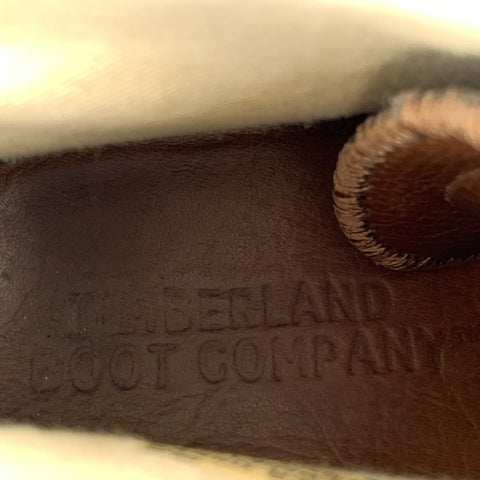 TIMBERLAND Talla 10 Botas con cordones de cuero de materiales mixtos marrones y negros