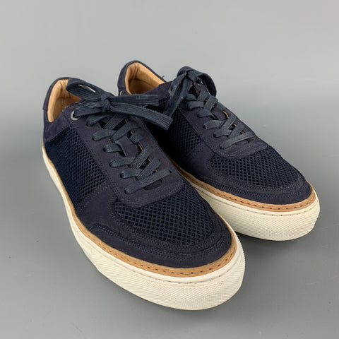 II VIII VIII Size 8 Navy Suede & Mesh Sneakers