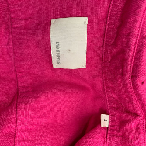 BAND OF OUTSIDERS Size S Pink Cotton Button Down Long Sleeve Shirt