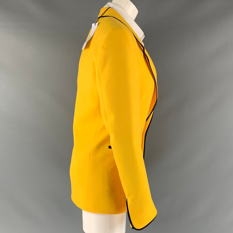 IDENTITÉS ALÉATOIRES Taille 36 Manteau de sport uni jaune noir régulier