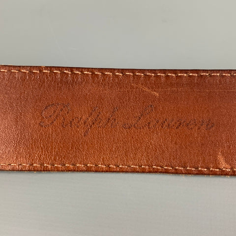 RALPH LAUREN Ceinture en cuir marron taille M