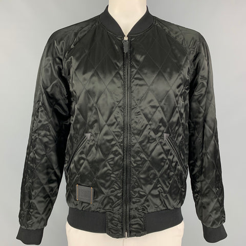 COACH x Keith Haring Size XL Navy Taupe Embroidery Bomber Jacket
