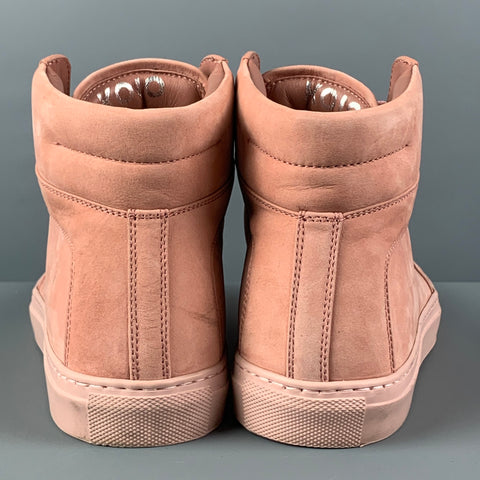 KOIO Size 6 Pink Suede Perforated High Top Sneakers