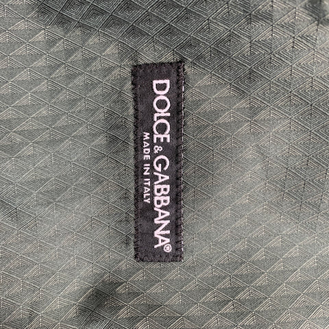 DOLCE & GABBANA Size 38 Green Velvet Cotton Buttoned Vest