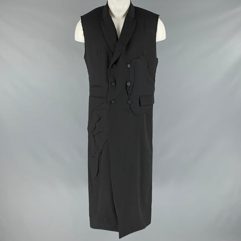 ISABEL BENENATO SS20 Taille 38 Manteau sans manches en laine noire